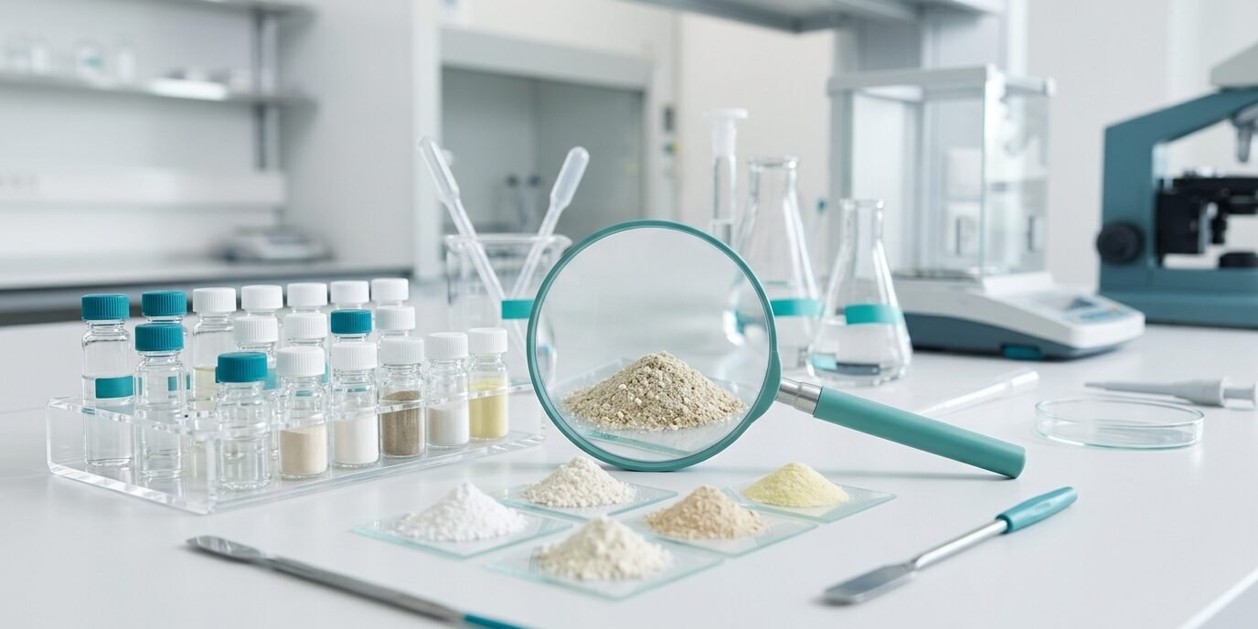 kollagen-nebenwirkungen-laboranalyse.webp Qualitätskontrolle von Kollagen-Supplements im Labor
