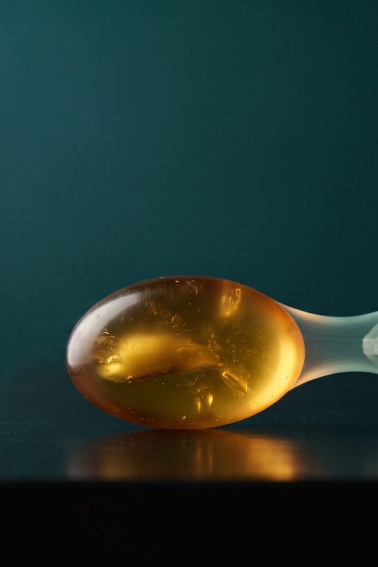Bernsteinfarbene und kristalline Form nebeneinander — Symbolbild zur alkalischen Phosphatase aus Leber und Knochen