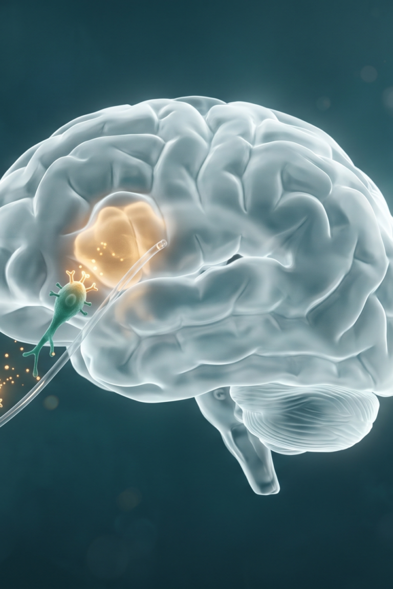 „CAR-T-Therapie bei Glioblastom: umprogrammierte Immunzellen gelangen über einen Katheter direkt in einen Hirntumor"