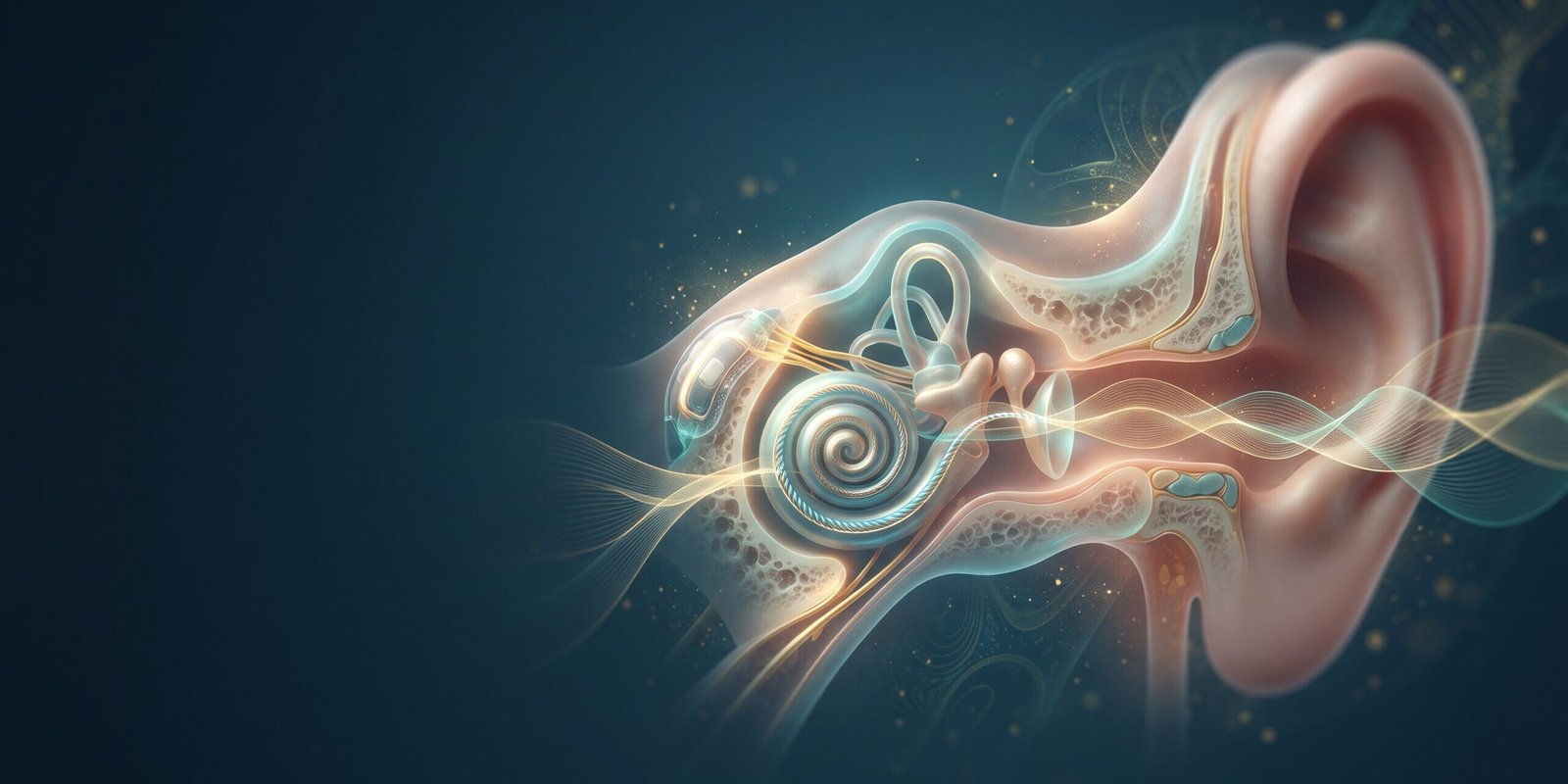 unsichtbares-cochlea-implantat-tici-unico.jpg Unsichtbares Cochlea-Implantat: Illustration eines Hörimplantats unter der Haut mit Elektrode in der Hörschnecke